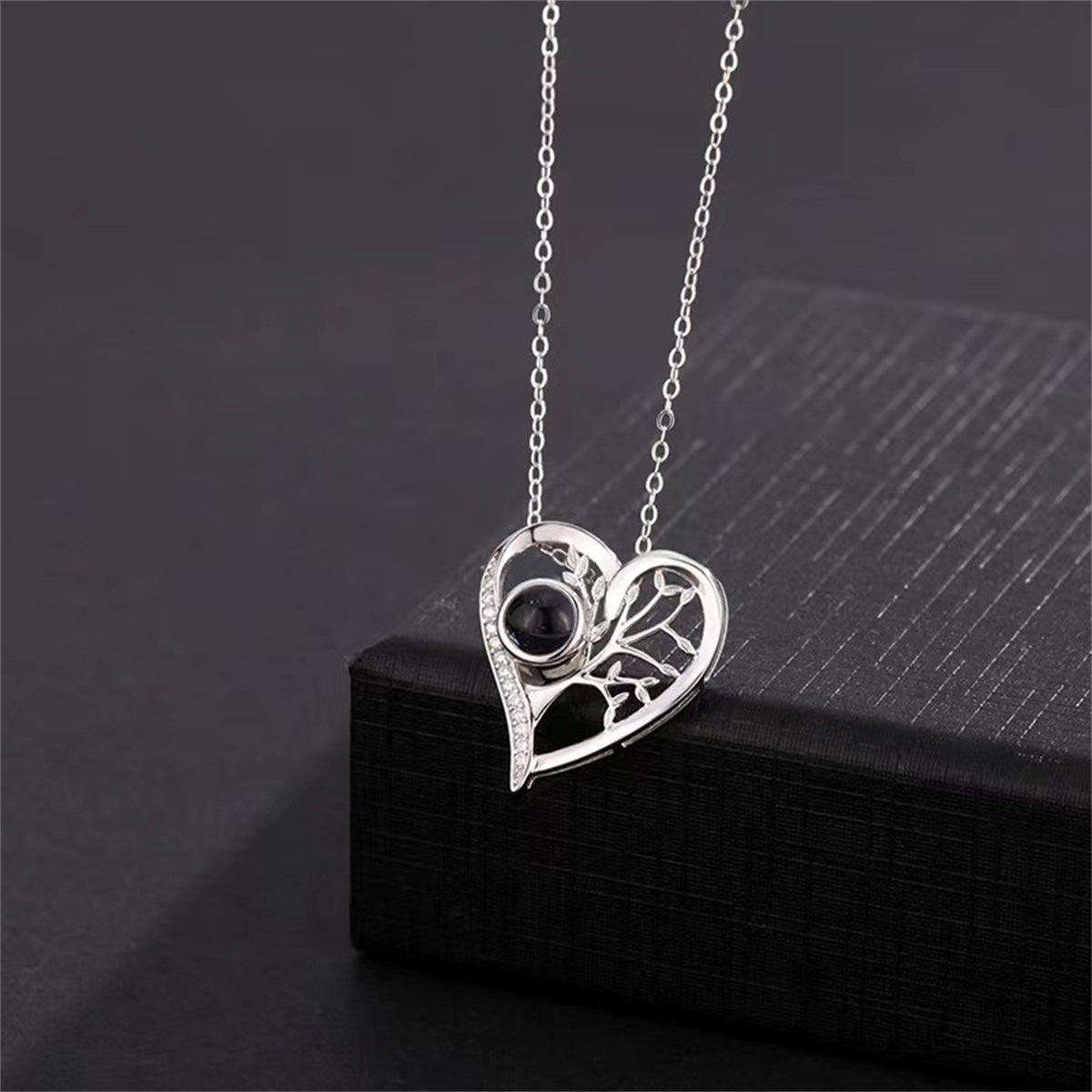 S925 Sterling Silver I Love You Tree Necklace