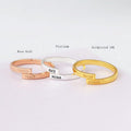 Couple Custom Name Ring Gold Plated