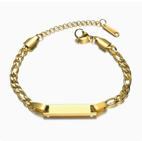Stainless Steel Children's Engraved Bracelet