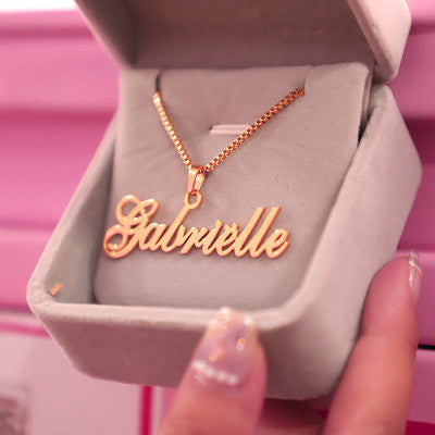 Drop Name Necklace