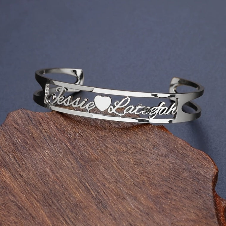 Personalized Custom Bangle Bracelet