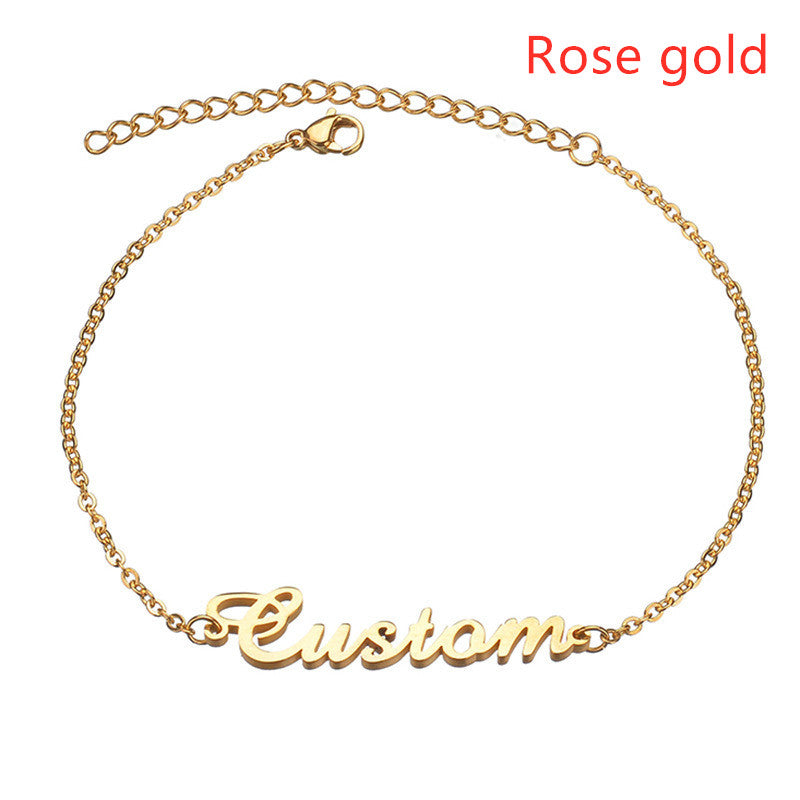 Personalized Stainless Steel Name Bracelet