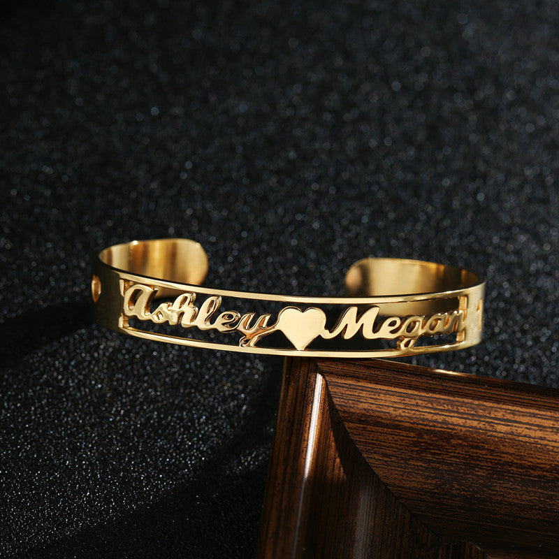 Personalized Custom Bangle Bracelet