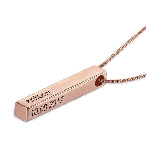 Sterling Silver Bar Necklace