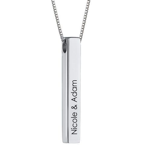 Sterling Silver Bar Necklace