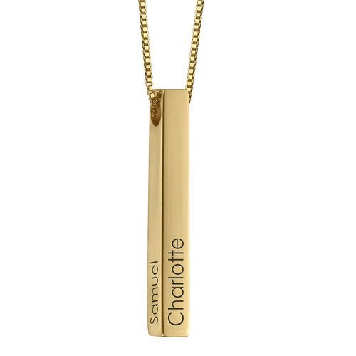 Sterling Silver Bar Necklace