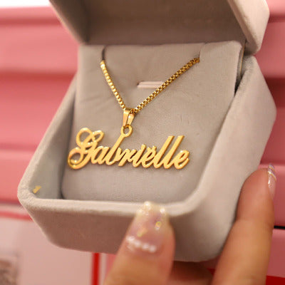 Drop Name Necklace