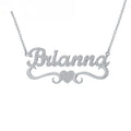 Personalized Heart Name Butterfly Necklace
