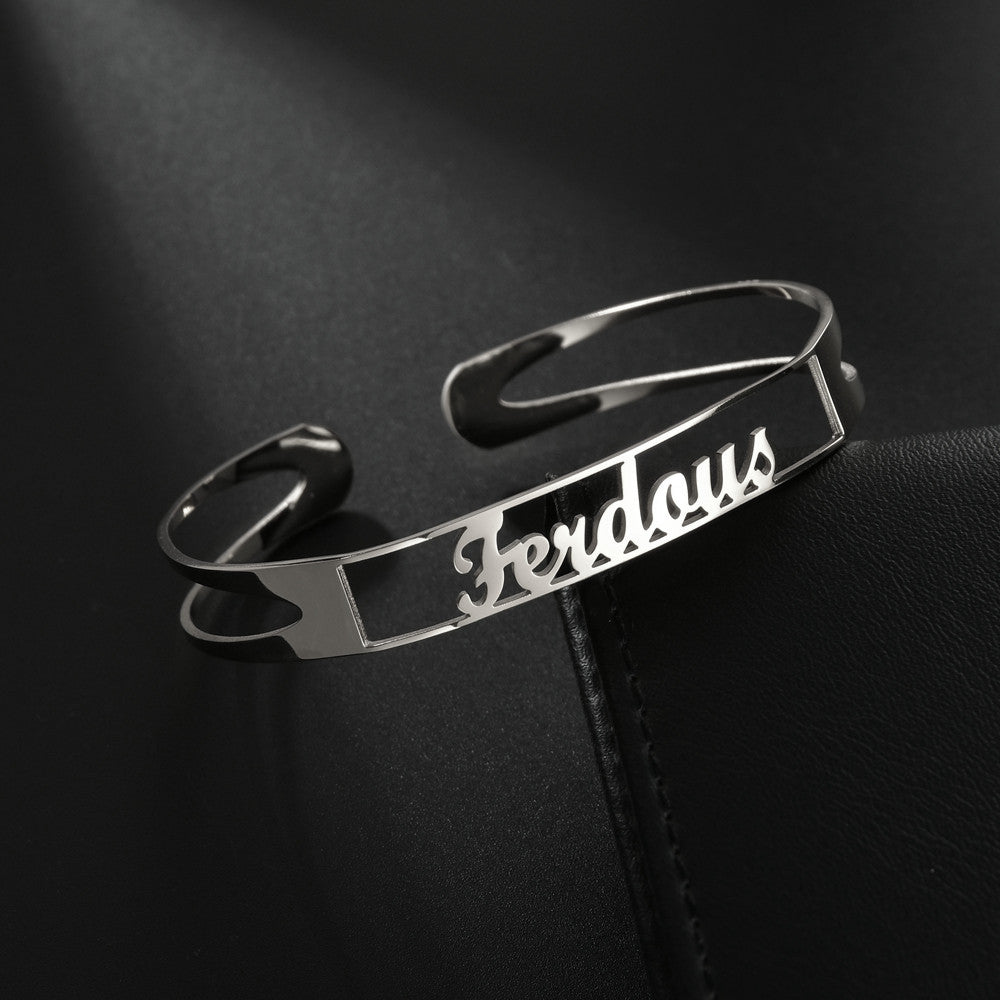 Personalized Custom Bangle Bracelet