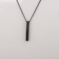 3D Engraved Bar Necklace (Choose Font)