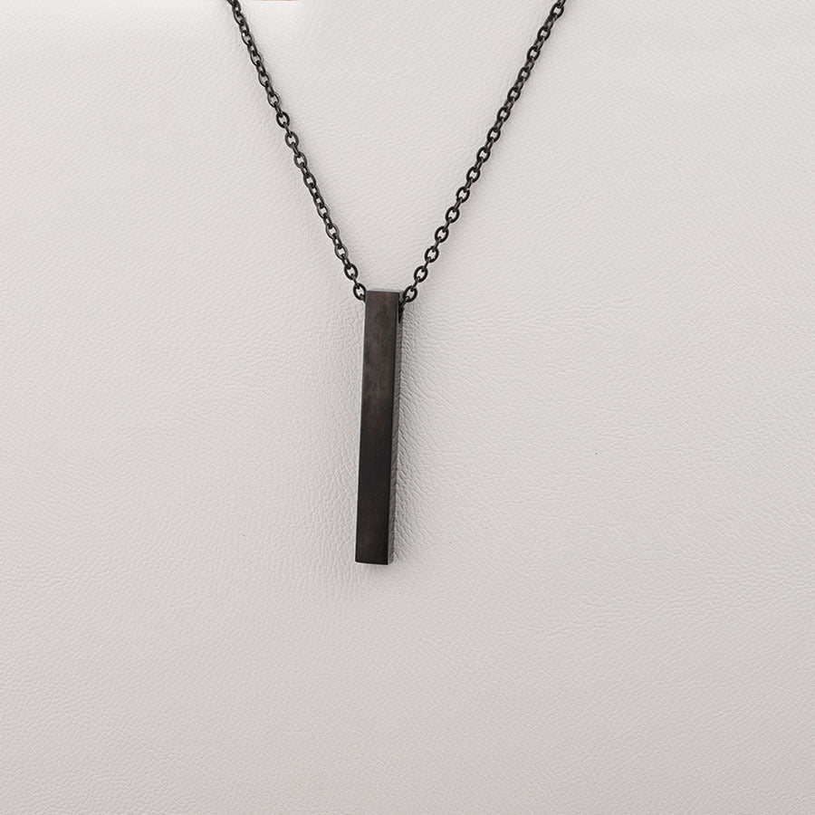 3D Engraved Bar Necklace (Choose Font)