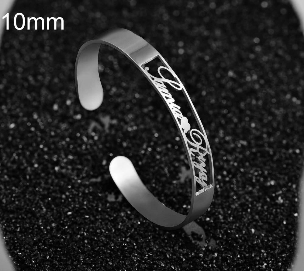 Personalized Custom Bangle Bracelet