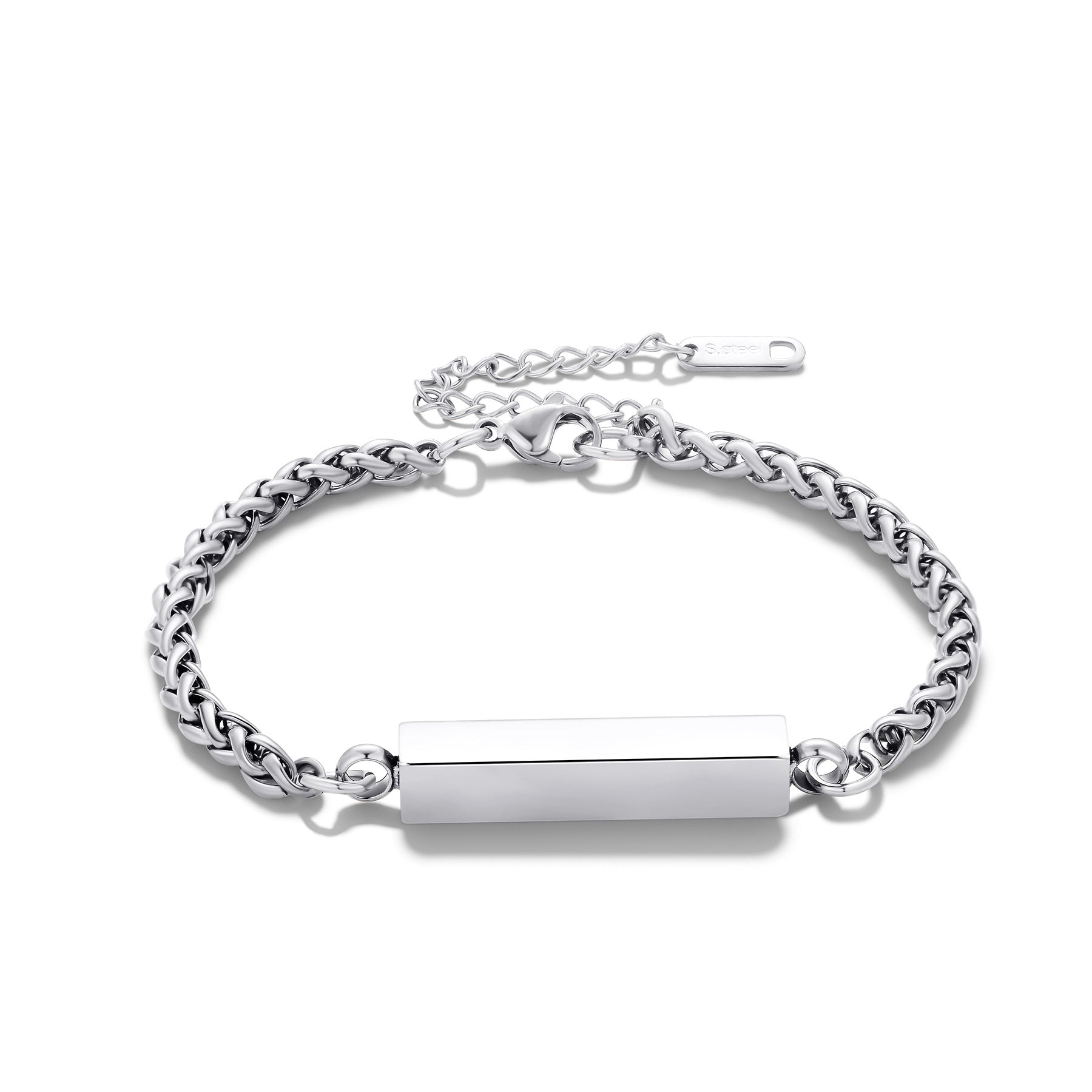 Stainless Steel Rectangular Bracelet Unisex