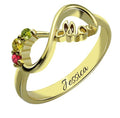 Sterling Silver Infinity Personalized Ring