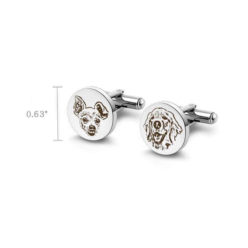 Personalized Pet Commemorative Cufflinks