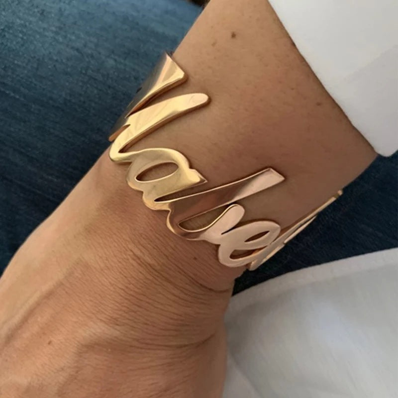 Stainless Steel Custom Cuff Bracelet