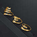 English Letter Titanium Steel Ring