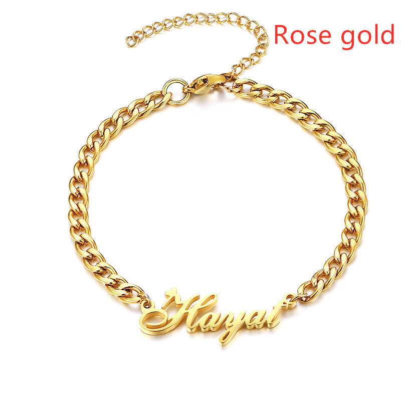 Personalized Stainless Steel Name Bracelet