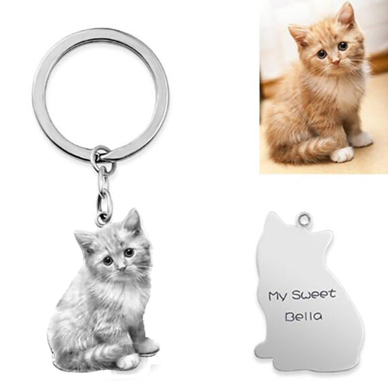 Custom Pet Character Photo Necklace or Keychain