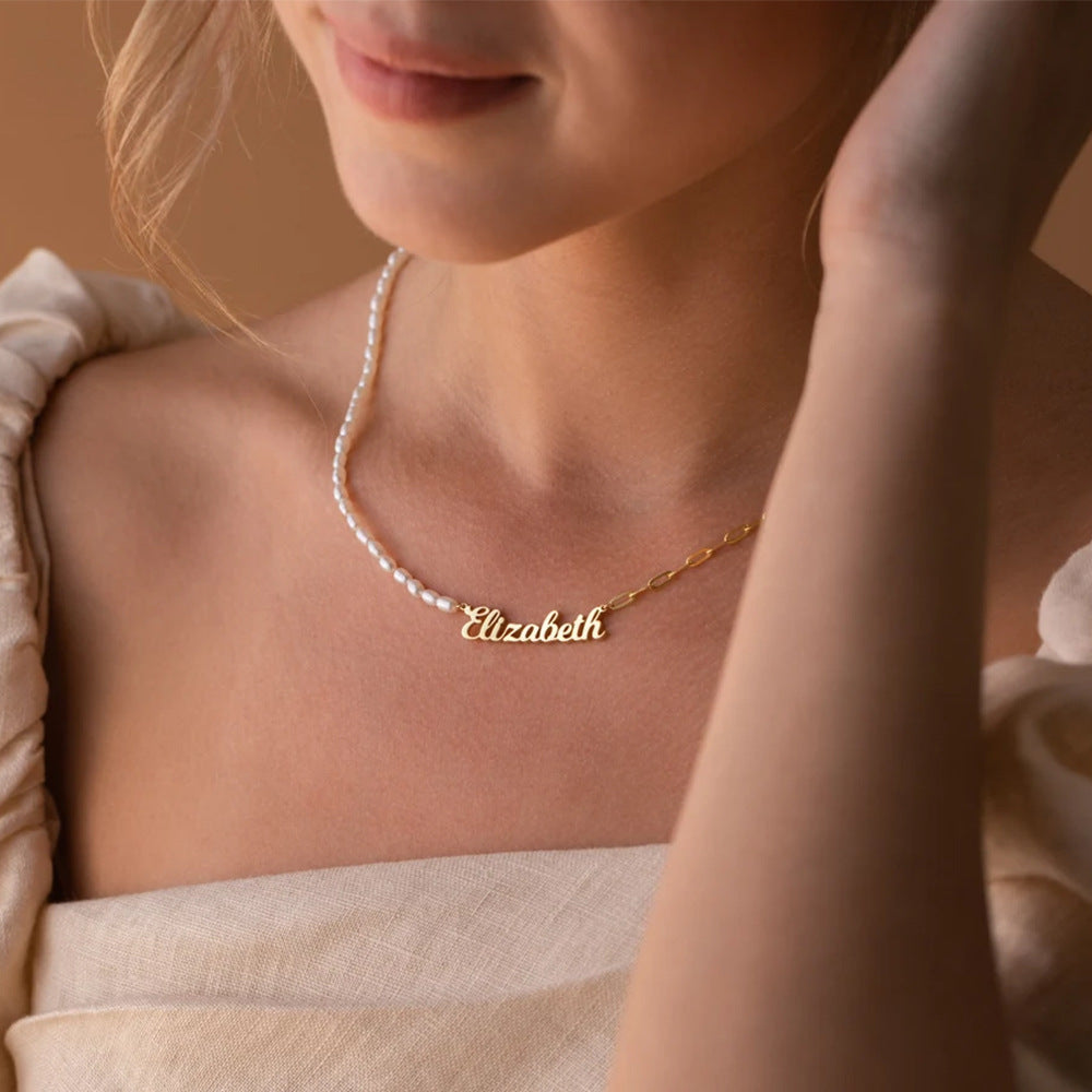 Pearl Necklace Combination Necklace