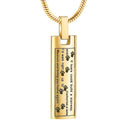 Cylindrical Pet Urn Necklace Openable
