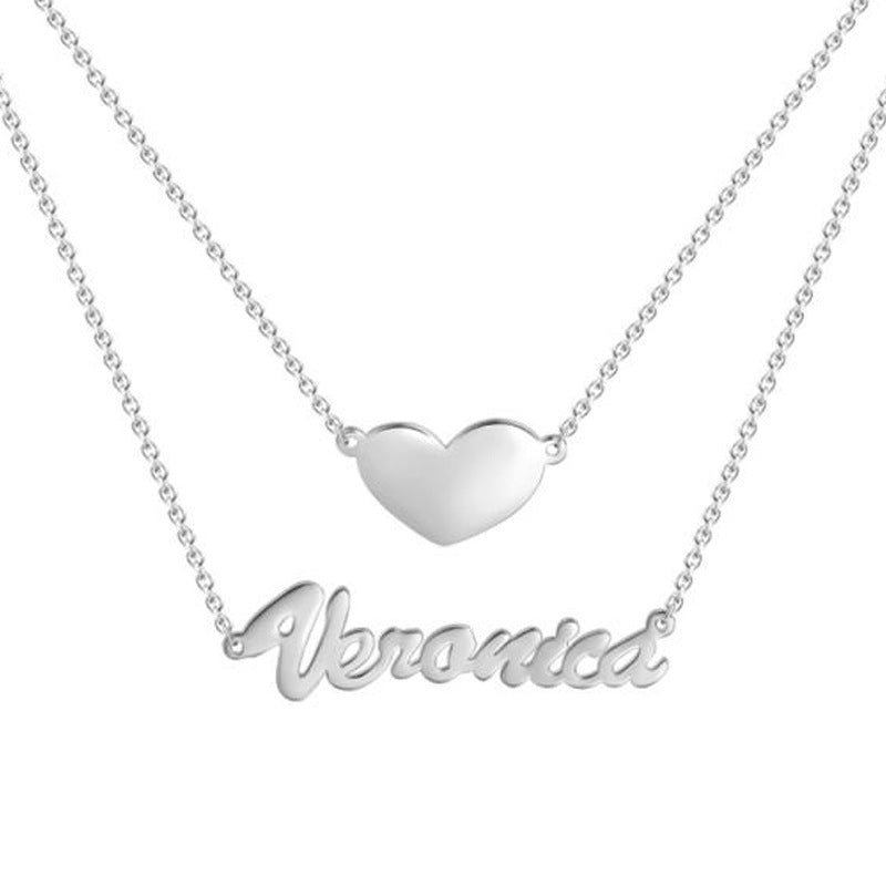 Sterling Silver Personalized Stack Necklace
