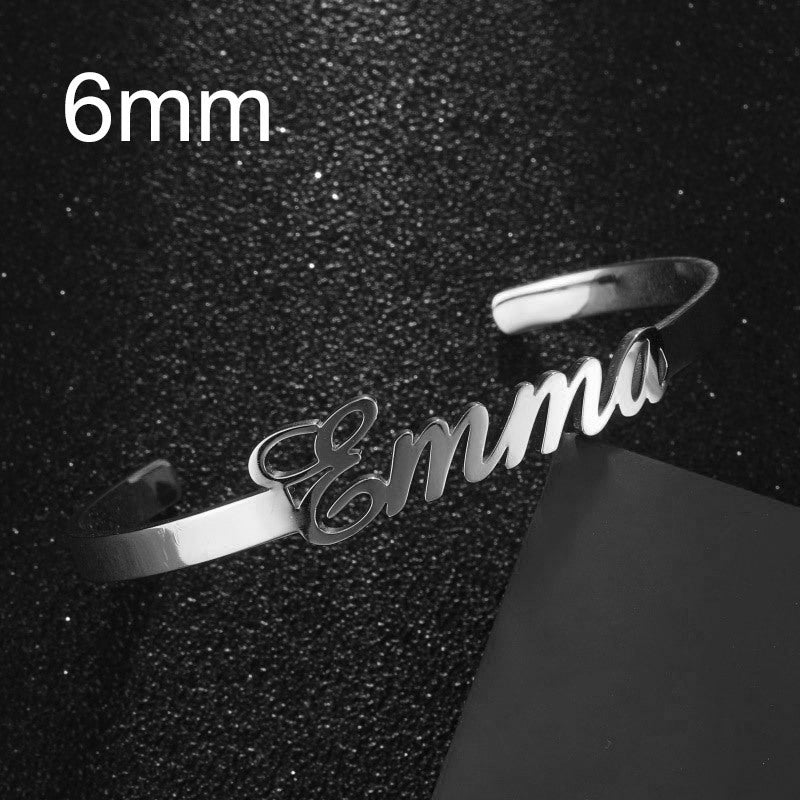Personalized Custom Bangle Bracelet