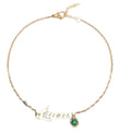 English Name Birthstone Anklet