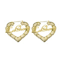 Customized Titanium Steel Bamboo Earrings