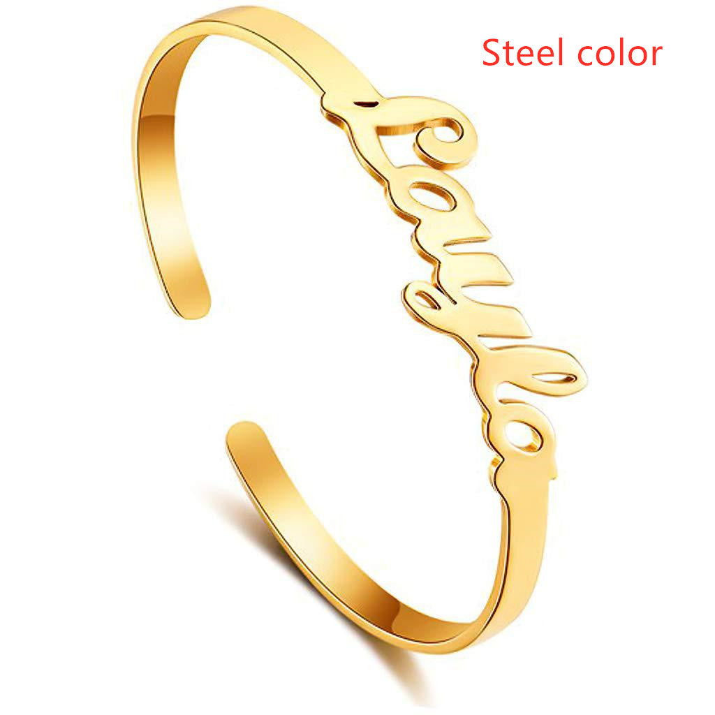 Personalized Stainless Steel Name Bracelet