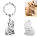 Custom Pet Character Photo Necklace or Keychain