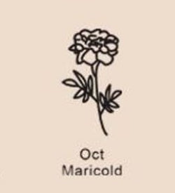 Birthday Flower Name Necklace