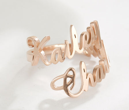 Personalized Adjustable Ring