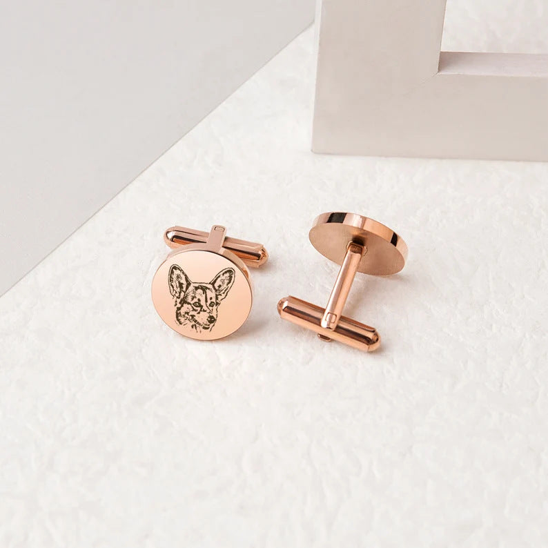 Personalized Pet Commemorative Cufflinks