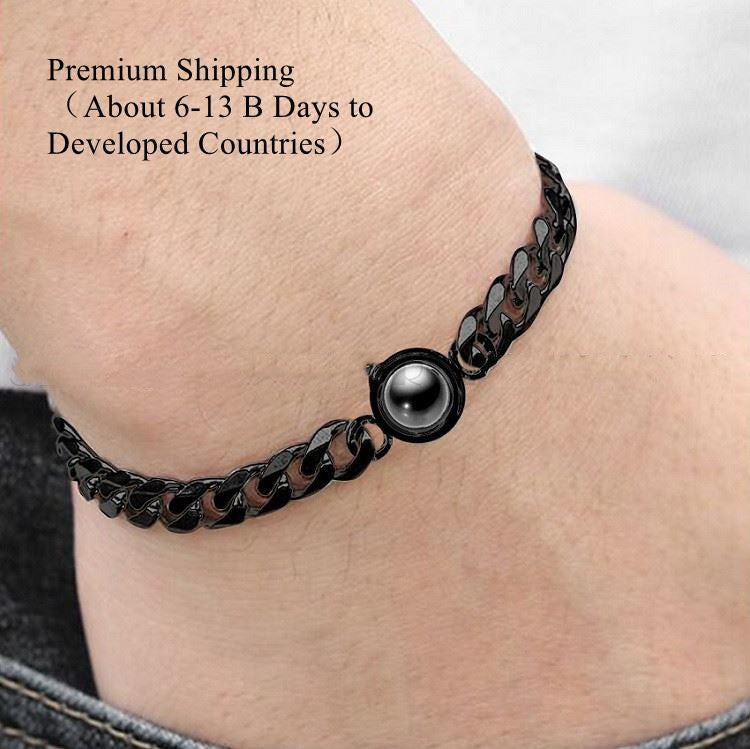 Men Circle Projector Bracelet