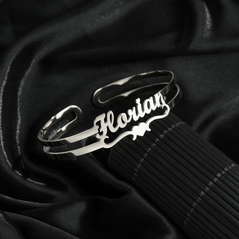 Personalized Custom Bangle Bracelet