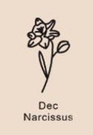Birthday Flower Name Necklace