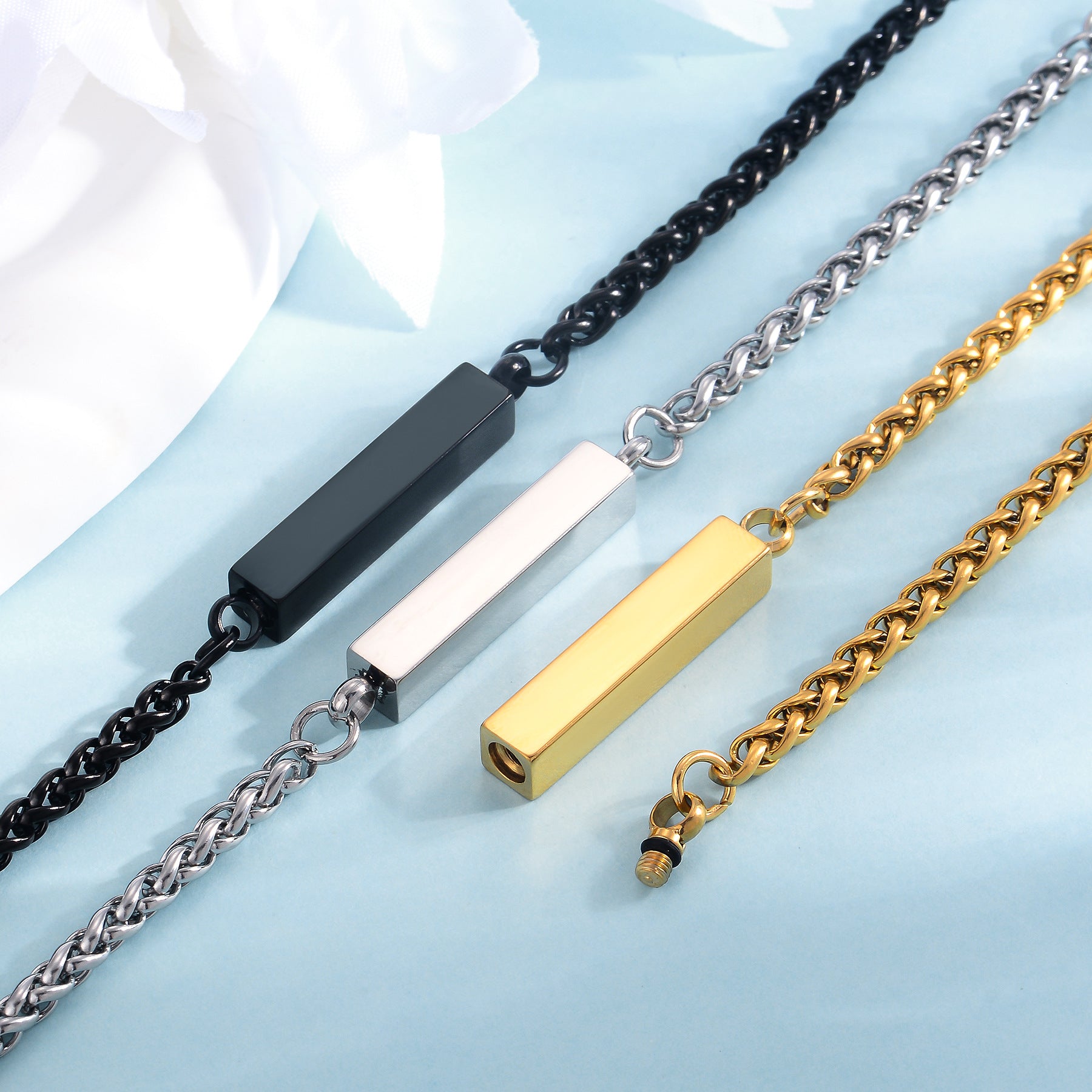 Stainless Steel Rectangular Bracelet Unisex