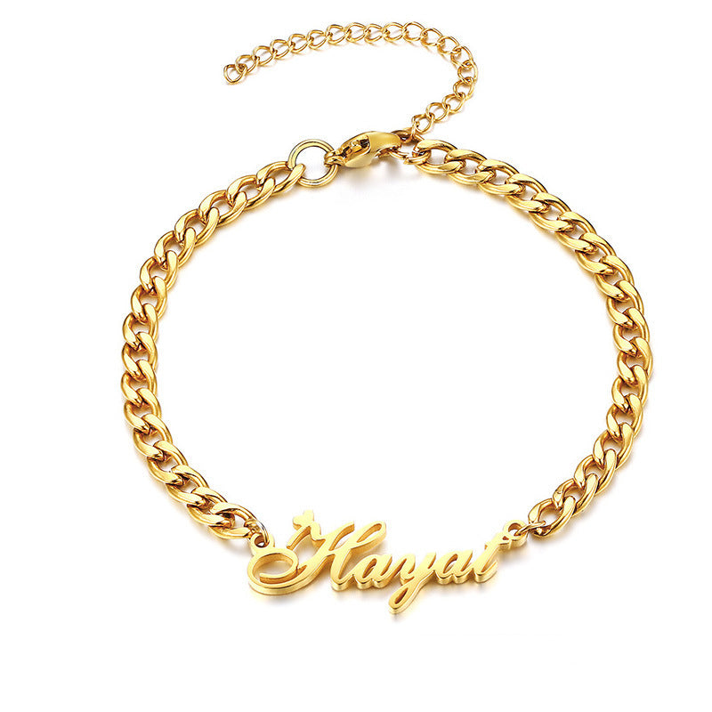Personalized Stainless Steel Name Bracelet