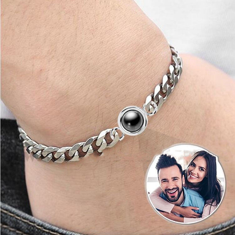 Men Circle Projector Bracelet