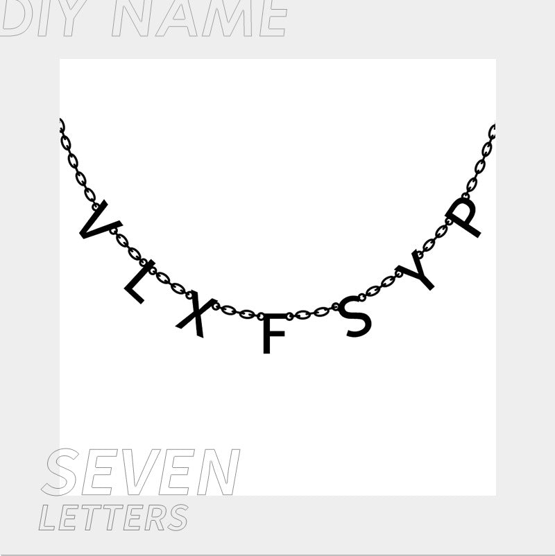 Alphabet Name Necklace