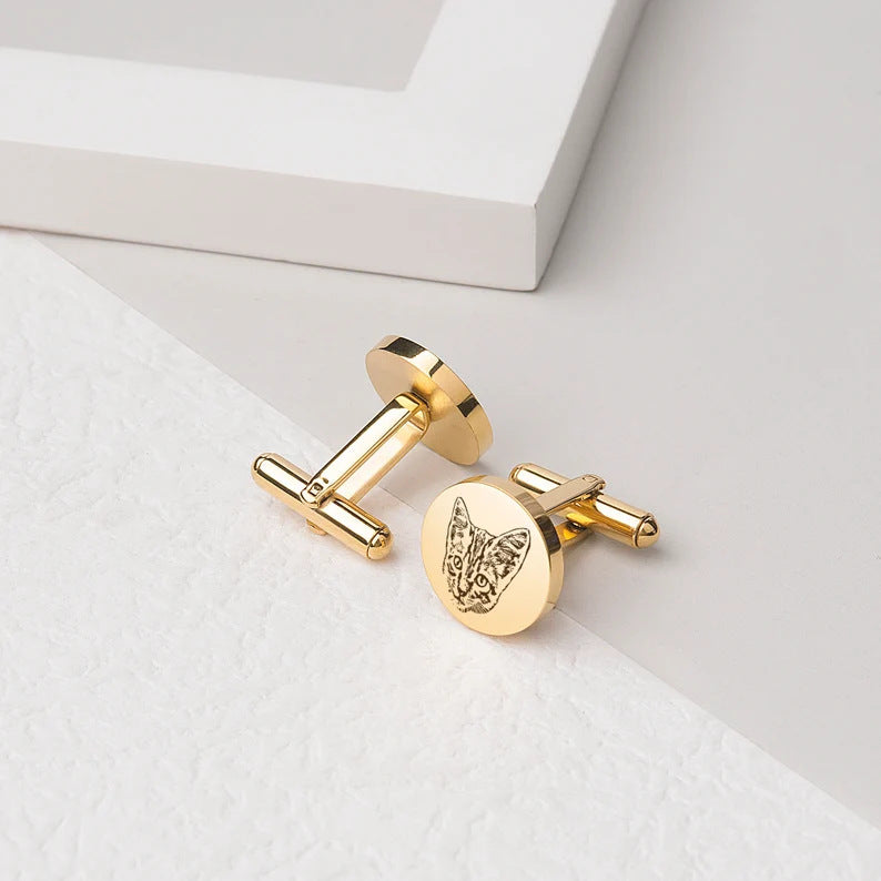 Personalized Pet Commemorative Cufflinks