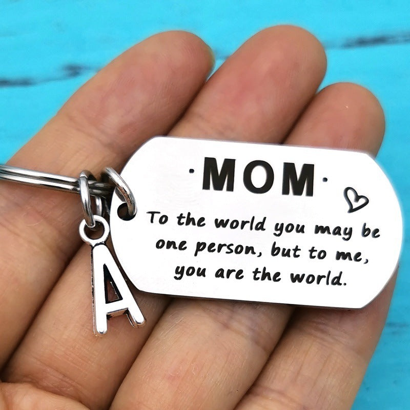 Parents' Stainless Steel Keychain