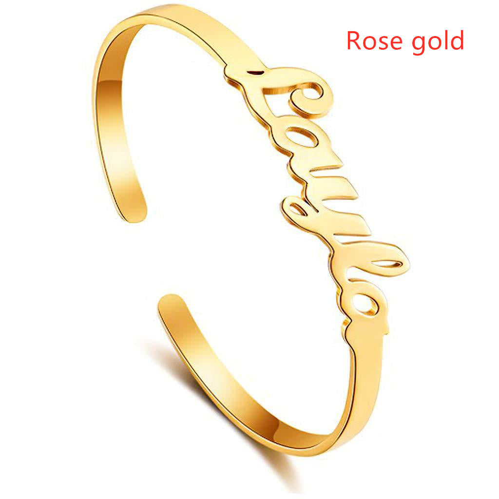 Personalized Stainless Steel Name Bracelet