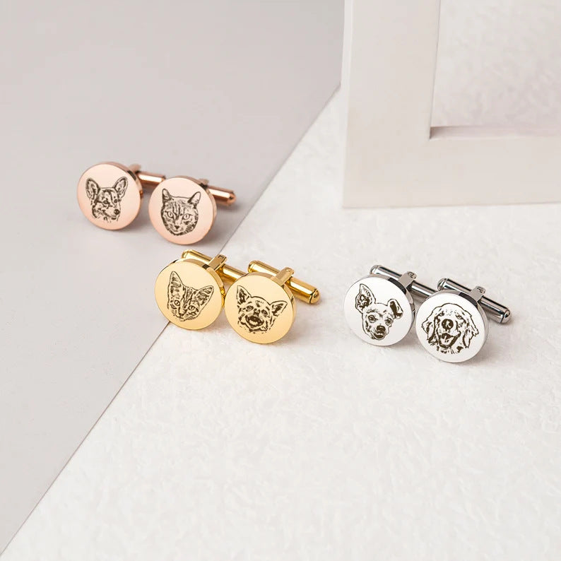 Personalized Pet Commemorative Cufflinks