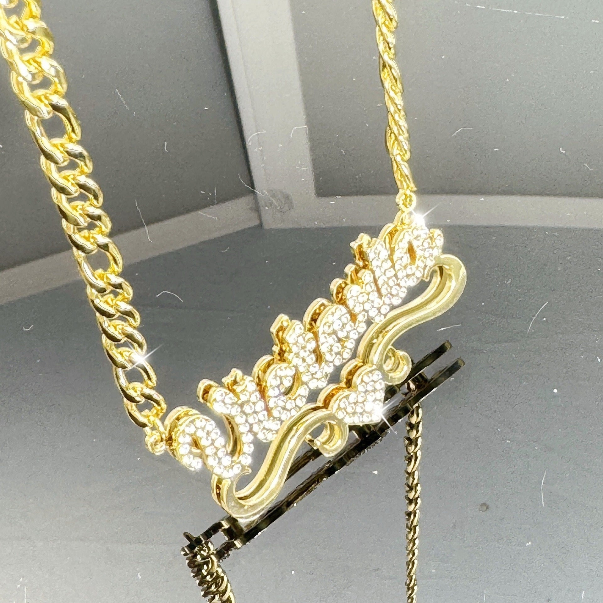 Personalized Double-layer Heart-shaped Necklace
