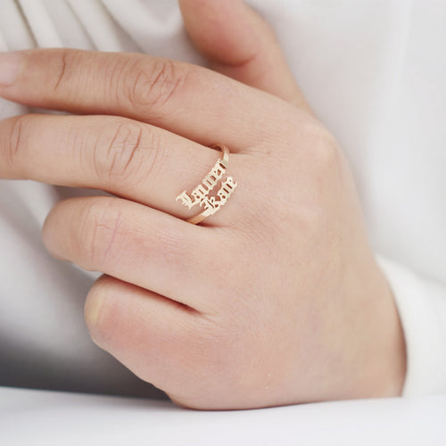 Adjustable Size Range Personalized Ring Ultimate Gift