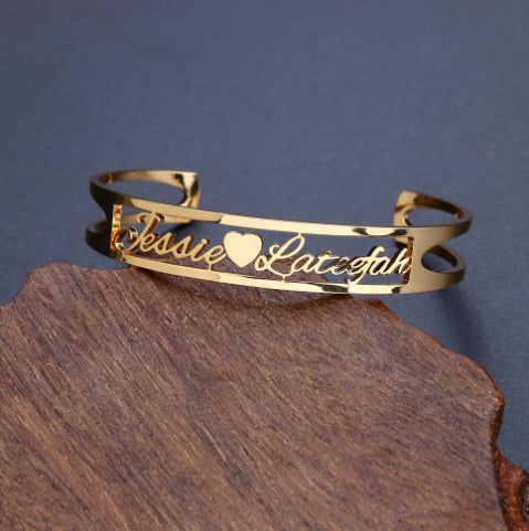 Personalized Custom Bangle Bracelet