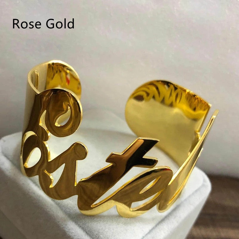 Stainless Steel Custom Cuff Bracelet