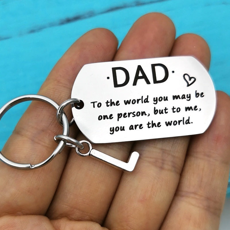 Parents' Stainless Steel Keychain